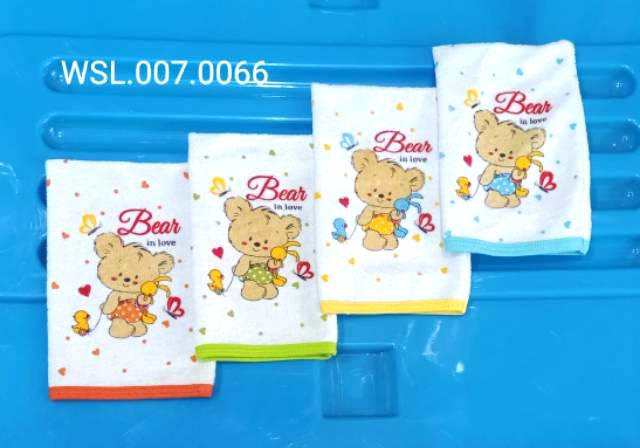 Waslap Bayi  bentuk jari atau segi empat /  Facial Waslap  (Isi  3 Pcs)