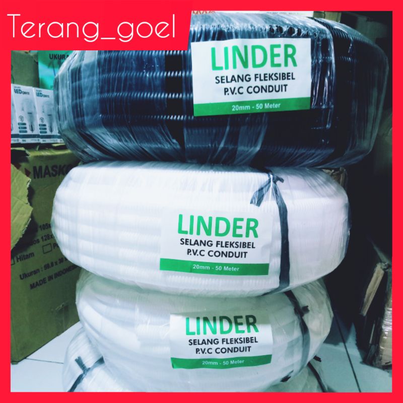 Linder Selang Flexible PVC 20mm 50 Meter / Flexible Conduit 20mm 50 Meter / FLEXIBLE PVC