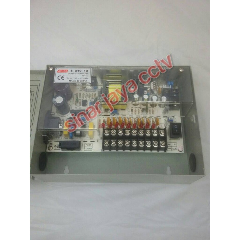 POWER SUPPLY BOX 20A 12V (KHUSUS CCTV)