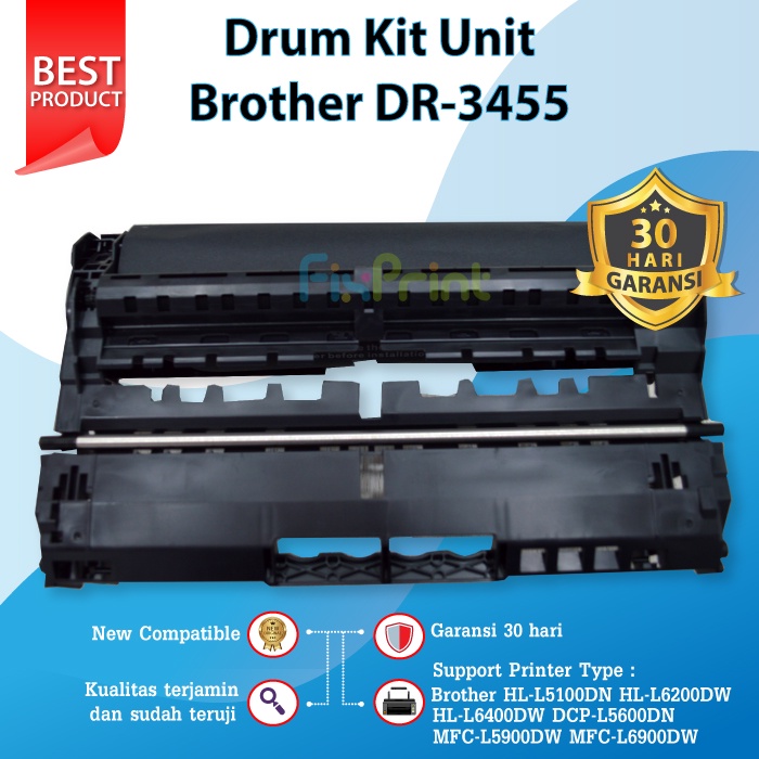 DRUM UNIT BROTHER DR 3455 DR3455 HL-L5000D L5100DN L6200DW L6400DW