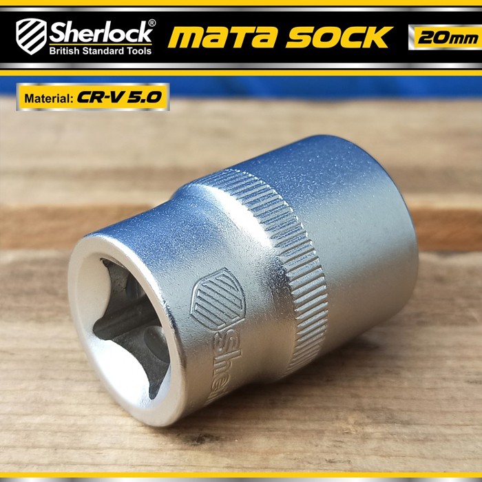 Kunci Shock 20 mm 6 PT / Sherlock Mata Sok/Sock 1/2 inch