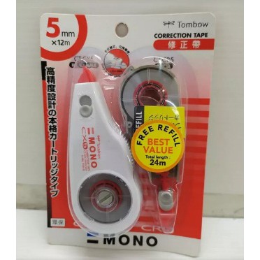 

Tip Ex Kertas Correction Tape Tombow (CT-CX5CR5) + Free Refill