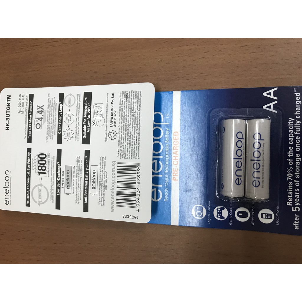 Baterai charger cas Sanyo Eneloop AA 1900 Mah
