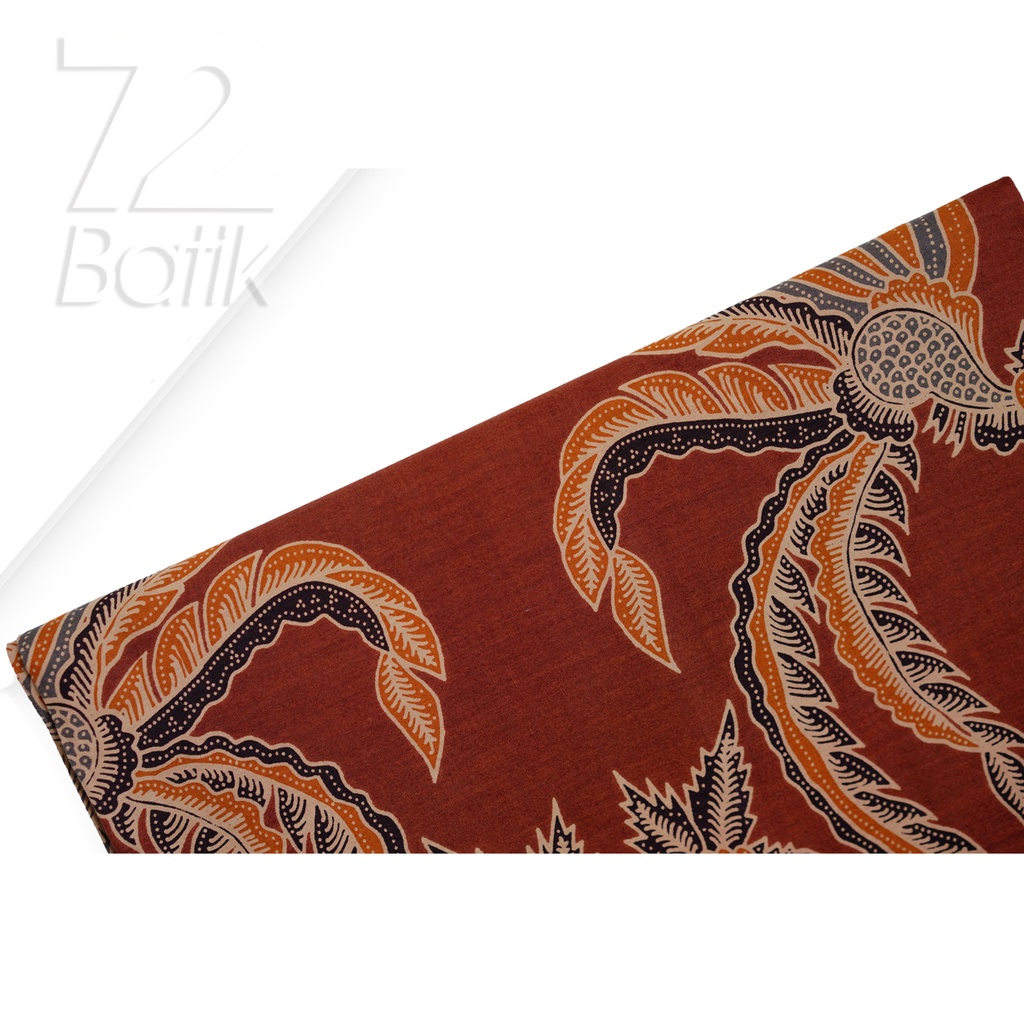 KAIN BATIK PREMIUM Bahan Katun Motif Peksi Asmoro Warna Coklat 722177 Cap 72 Jarik Jarit Samping Kebat Panjang Batik Katun Modern Premium Bahan Seragam Batik Pernikahan Kantor Keluarga Murah Kamen Jadi Batik Bali Lembaran