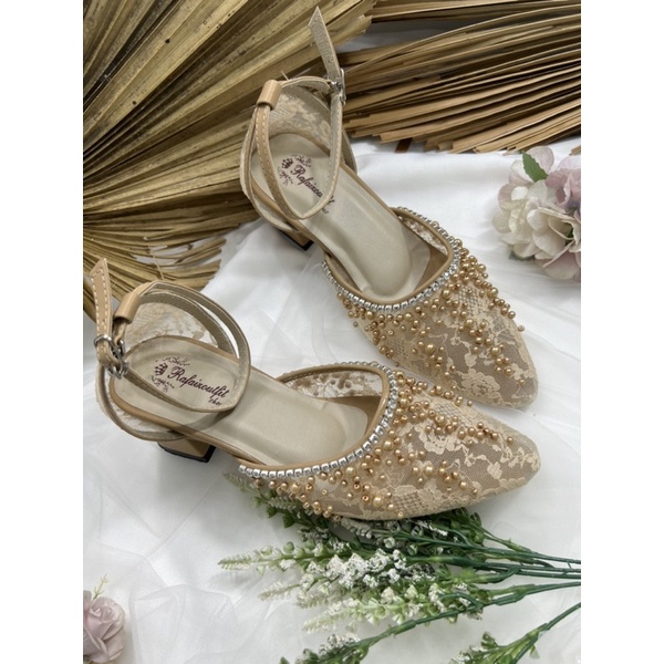 RAFAIzoUTfit -Rachel nude tali sepatu wedding wanita sepatu wanita 5cm tahu