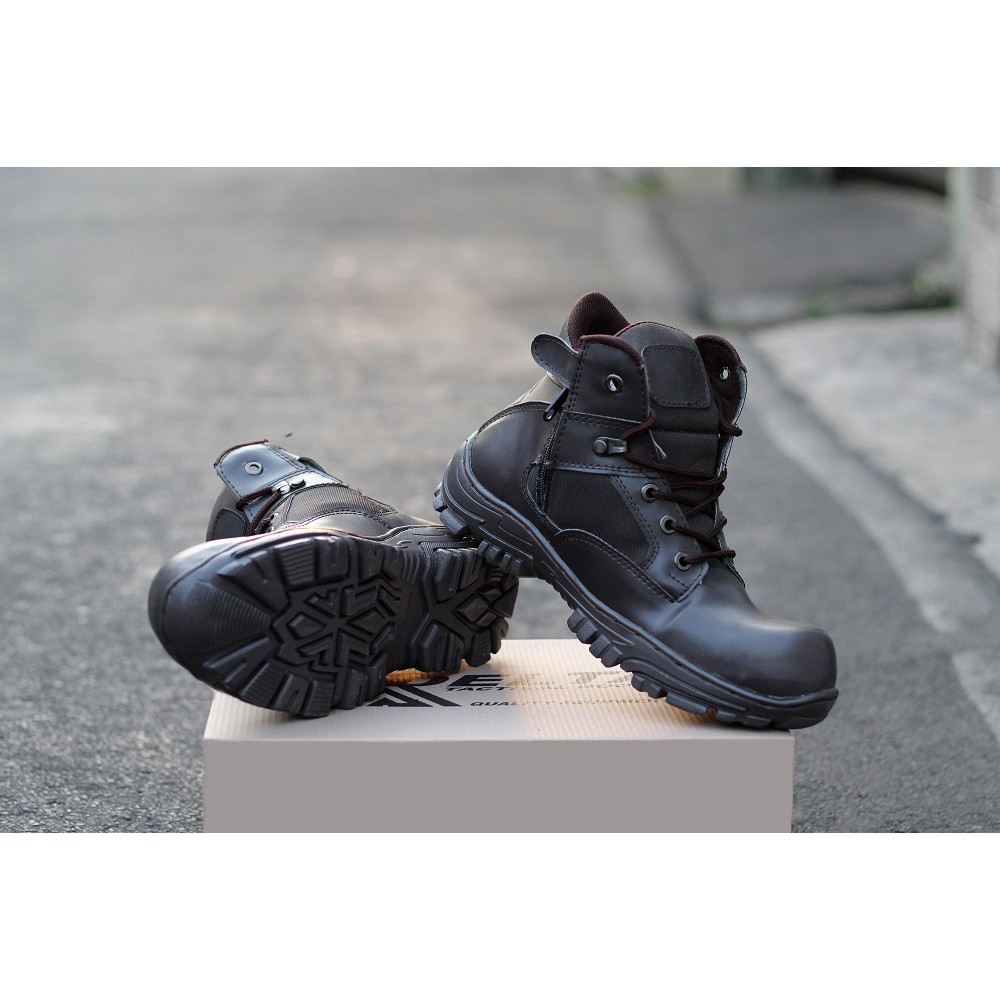 Sepatu Pria Safety Boots Ujung Besi Cheap Pendek Murah Tracking Touring Bikers terlaris