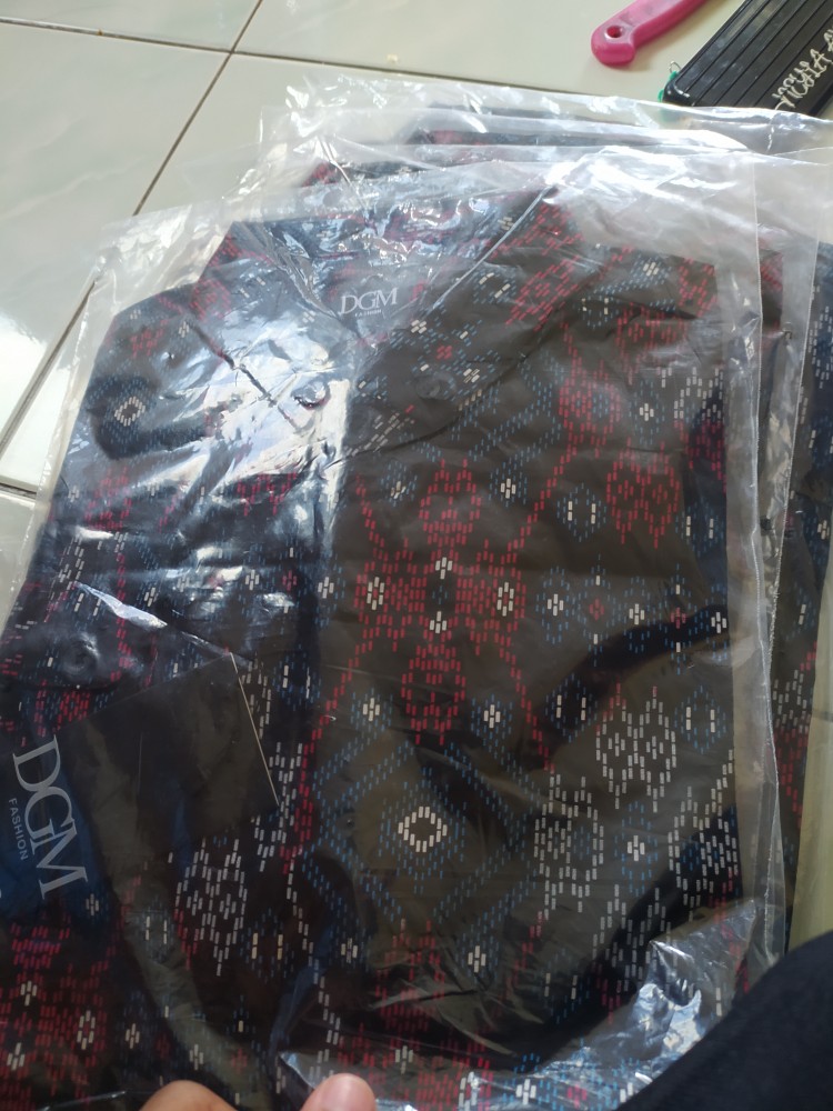 Promo Kemeja Batik Hitam Songket Lengan Panjang Best Seller Batik Songket Premium Pria Casual