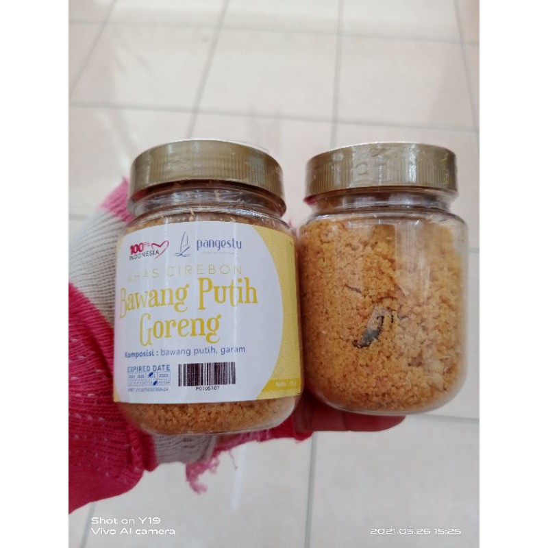 

Bawang Putih Goreng Asli "PANGESTU" Berat - 90 Gram Oleh Oleh Cirebon