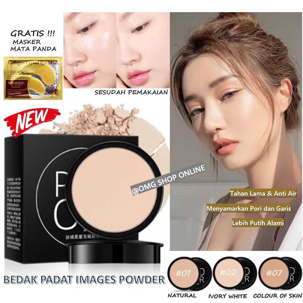 GRATIS Masker Mata Panda !!! Bedak Glowing Tahan Lama Anti Air IMAGES Professional Compact Powder SUNISA Powder / Bedak IMAGES Beauty POWDER 10 gr – Bedak Padat Glowing Tahan Lama Bedak Pemutih dan Glowing – BEDAK SUNISA Powder Foundation Waterproof Awet