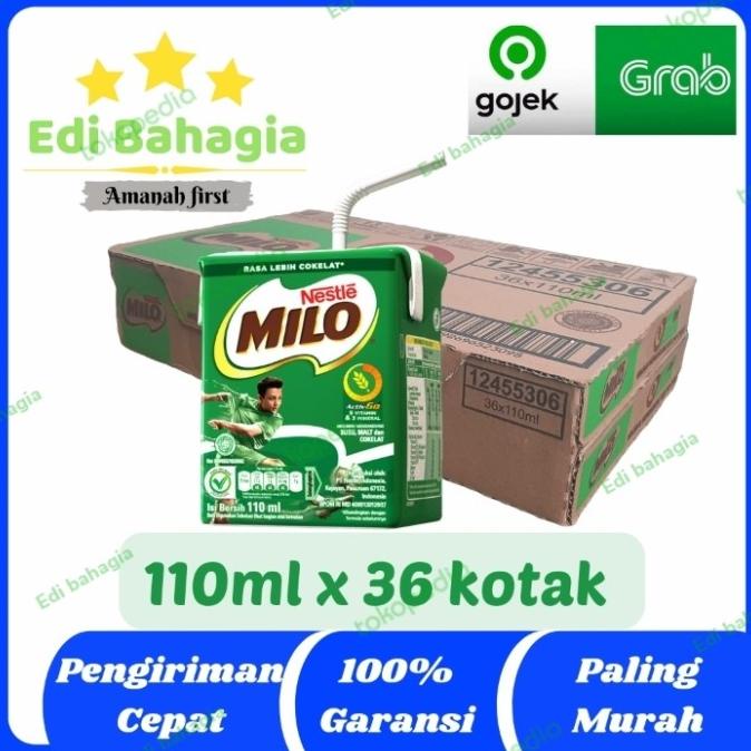 

(BISA COD) Susu milo kotak UHT 110ml ( Satu dus ) TERJAMIN Kode 255
