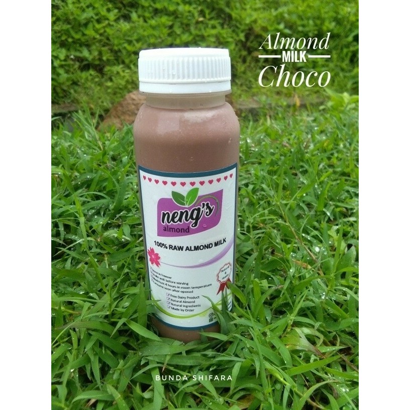 

Susu Almond Milk Choco Susu Asi Booster Coklat 500ml Alami Homemade