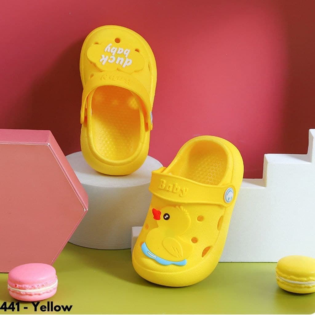 SANDAL ANAK BERKUALITAS BAHAN RUBBER ANTI SLIP LUCU DAN NYAMAN DIPAKAI MODEL DUCK SHARK 441