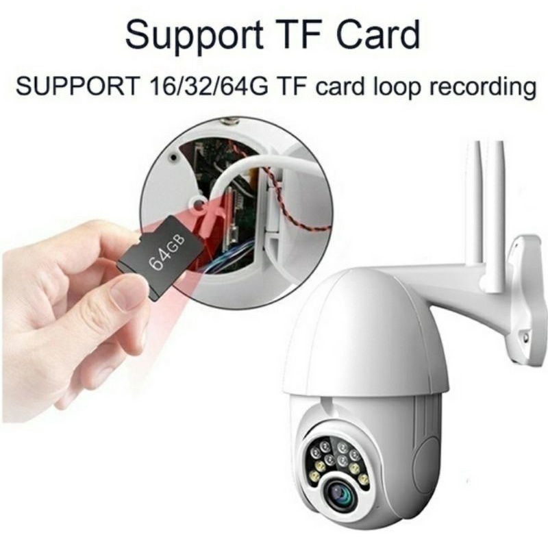 IP CAMERA CCTV OUTDOOR V380 WIRELESS 8MP HD PTZ SPEED DOME