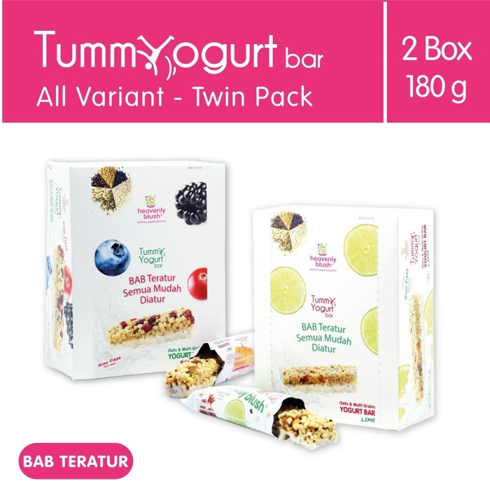 

Ee51F10 Heavenly Blush Tummy Yogurt Bar Lime Dan Berries 24 X 25Gr 6ddv