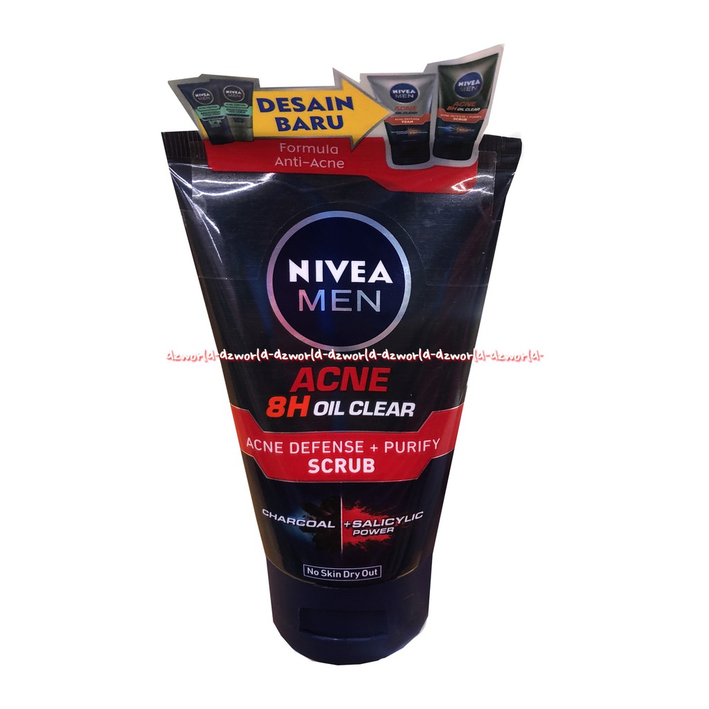 Nivea Men Oil Control Acne Clear 100ml Sabun Pembersih Muka Pria Jerawat Berjerawat Nivea Men's