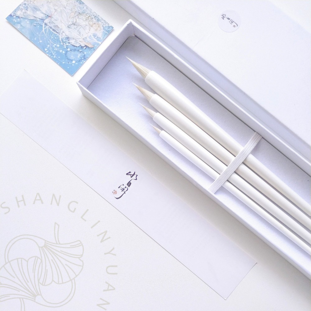 

WELKIN x XIAOTAIYANG Evening Snow chinese watercolor brush set kuas cat air cina