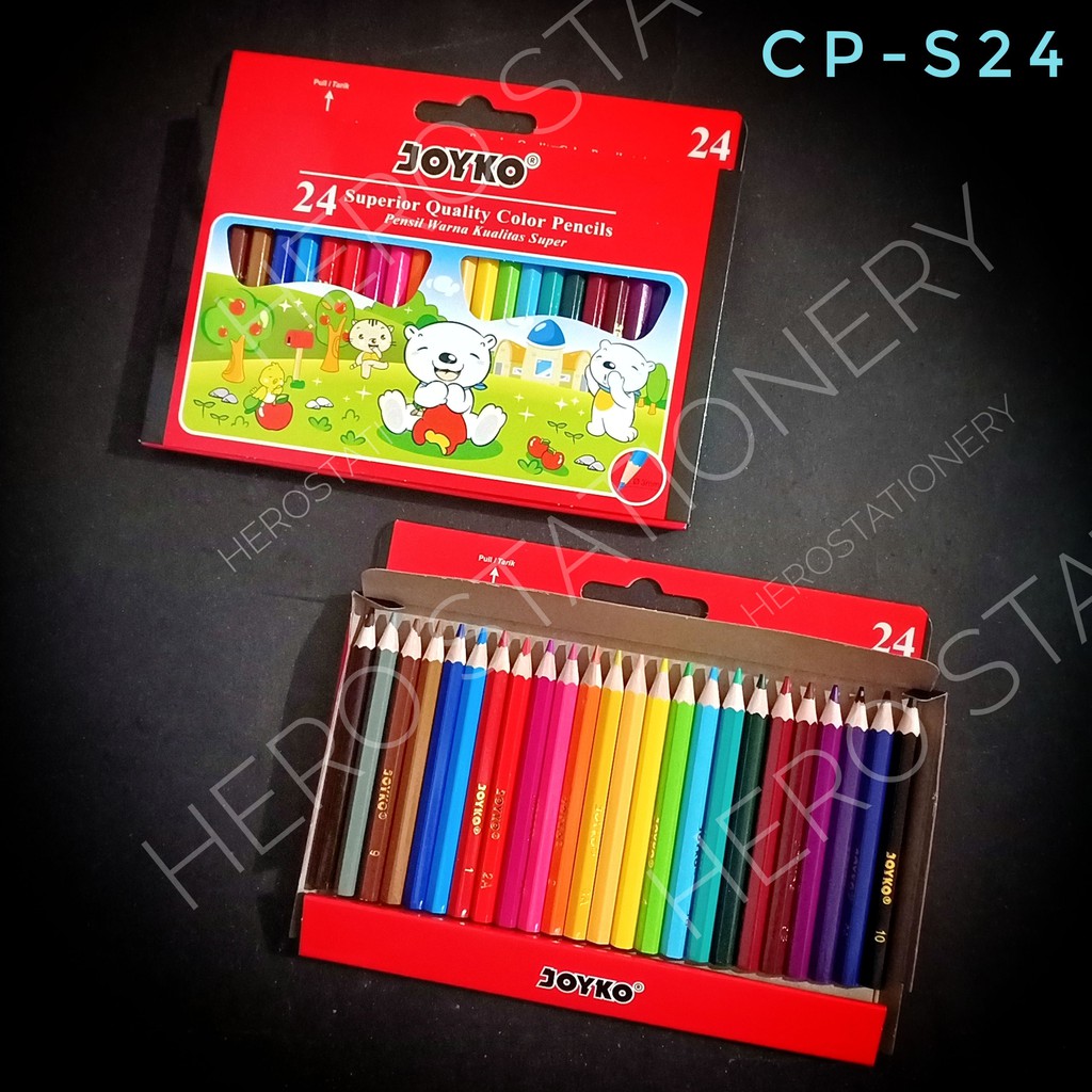 

Joyko pensil warna kualitas super 24 warna mini CP-S24
