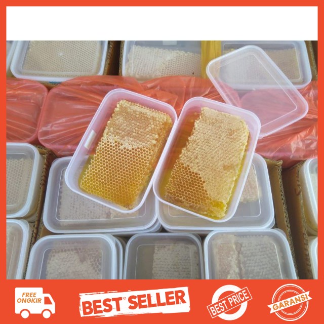 

Madu Sarang 100gr-250gr-500gr Sarang Madu Asli Murni Apis Melifera Raw Honey Honeycomb 100% Original