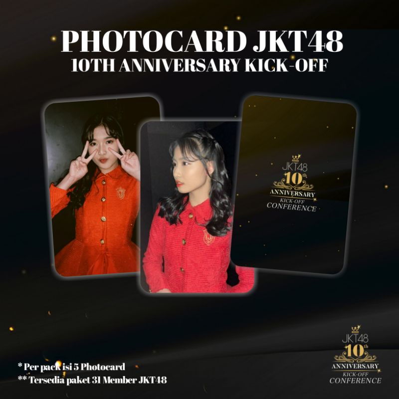 NDESIGN - PHOTOCARD JKT48 10TH ANNIVERSARY KICK OFF CONFERENCE SELFIE MEMBER