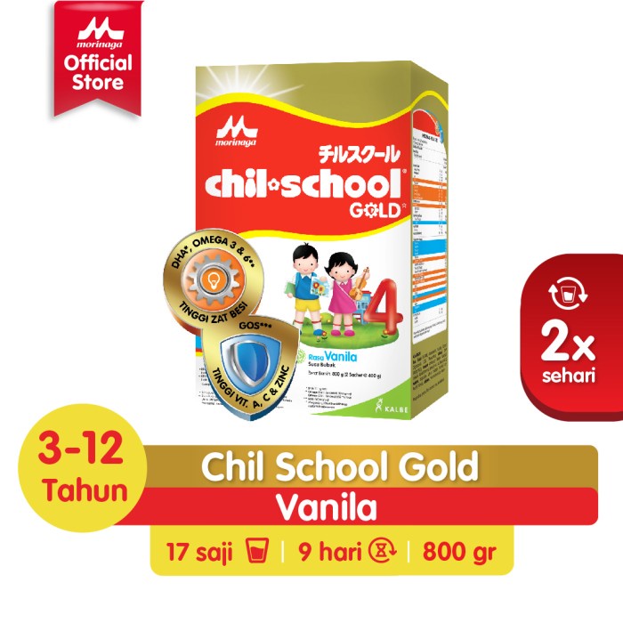 

Morinaga Chil School Gold Vanilla 800gr - Susu Pertumbuhan Anak