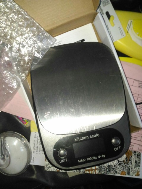 Timbangan Dapur Digital Kue 2kg 10kg Mini Scale Akurat Original Kopi Coffee Emas Premium Stainless