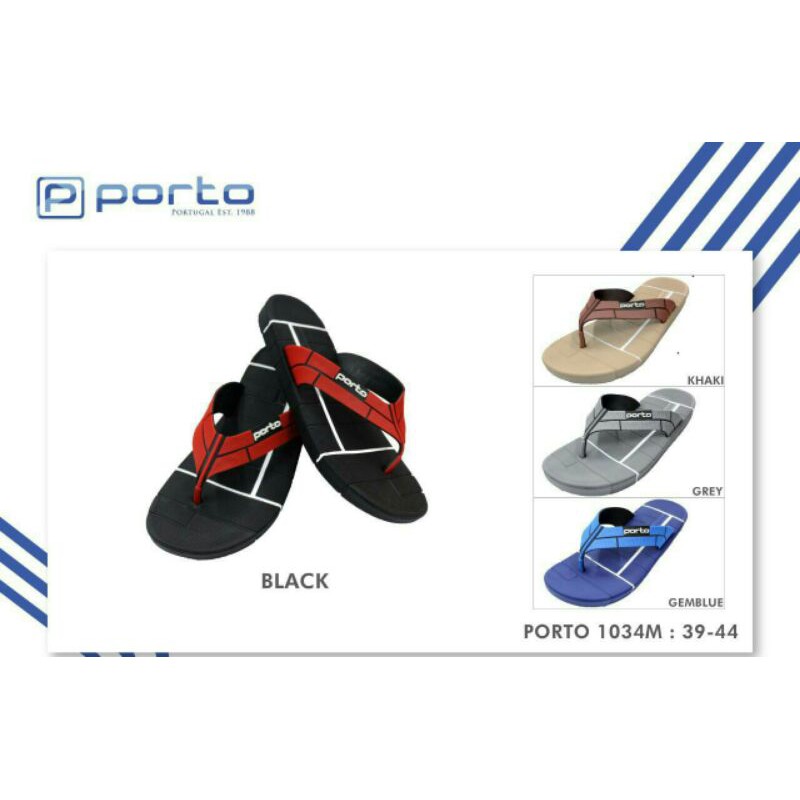 SANDAL JEPIT PRIA KARET PORTO 1034M
