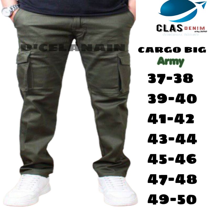 CELANA CARGO/PDL CELANA JUMBO BIG/SIZE 37 - 50 || CELANA PANJANG PRIA [COD]