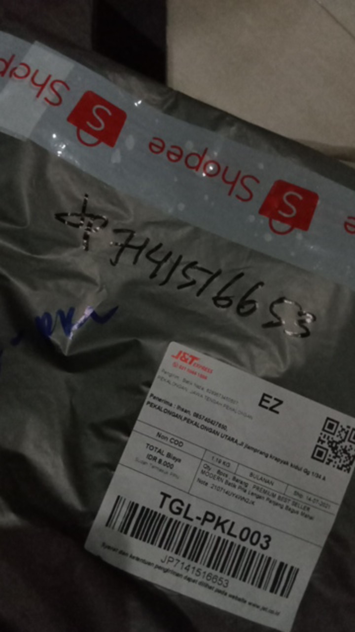 Kemeja Batik Pria Lengan Panjang Size M L Xl Xxl  Bswart Batik Hrb026 Kenongo Hem