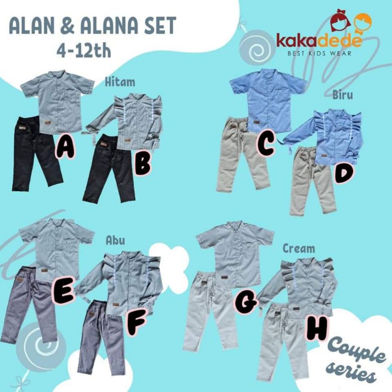 setelan Alana Kakadede