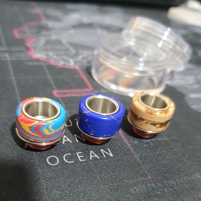 Jual DRIPTIP KOMODO 510 Stainless Hybrid RESIN Drip Tip AUTHENTIC 100