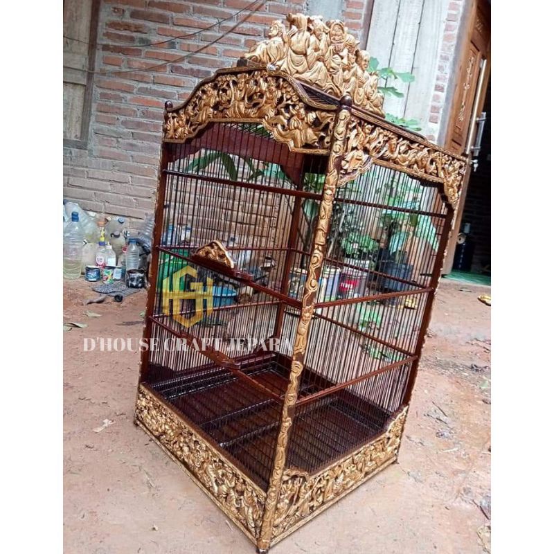 Sangkar Ukir Kotak Ukuran 40cm x 40cm