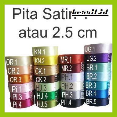 

Kanasiroseska- Pita Satin 1 Inch Atau 2.5 Cm -Original.