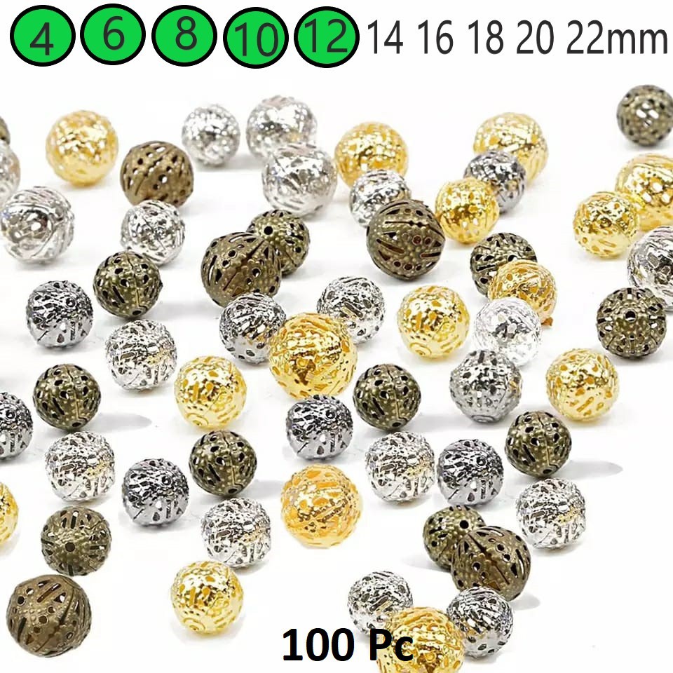 Cangkang Bola/Harga/100pc Uk 4mm - 12mm