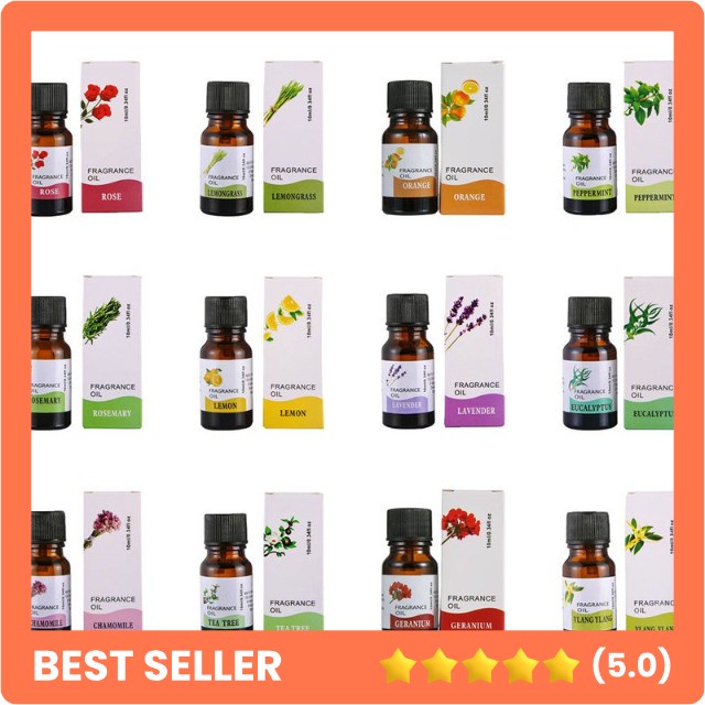 Essential Oil Chenf Water Soluable Aromatherapy Diffuser Oil Aromaterapi Oil 10ml Lavender Eucalyptus Greentea Peppermint Chamomile Rosemary