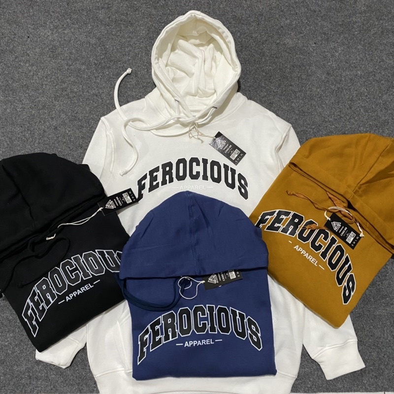 SWEATER HOODIE FEROCIOUS - HOODIE ORIGINAL FEROCIOUS FULLTAG&amp;FULLBORIDR ORIGINAL QUALITY