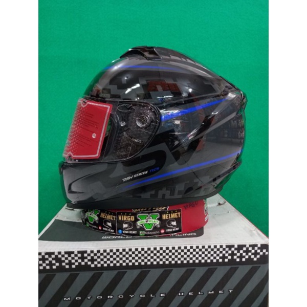 RSV HELM FULLFACE FF500 CARBON BLUE