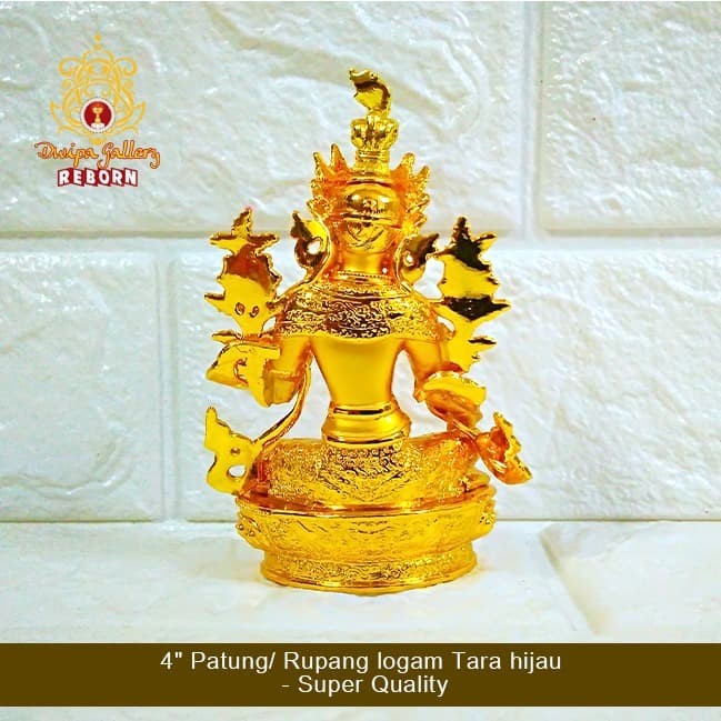 4&quot; Patung/ Rupang Logam Green Tara - Super Quality