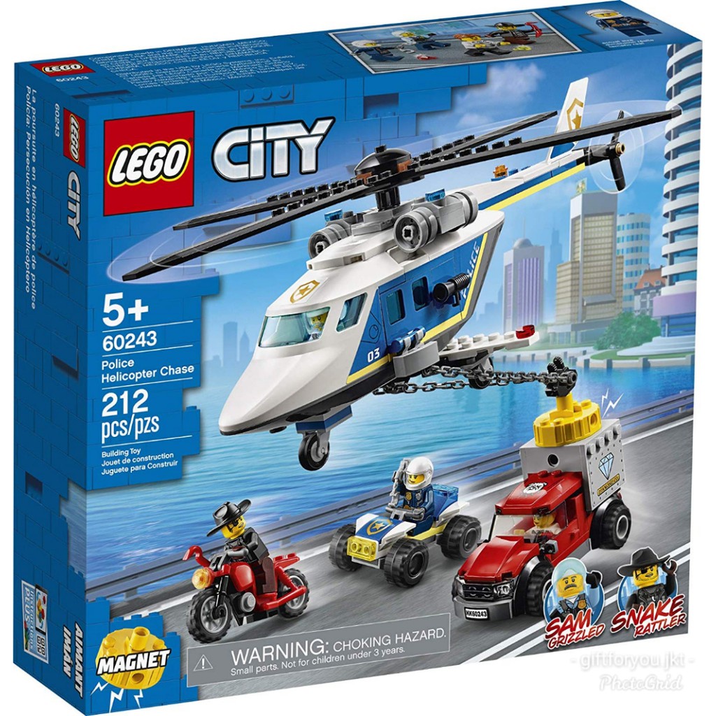 Lego City Police Helicopter Chase No. 60243