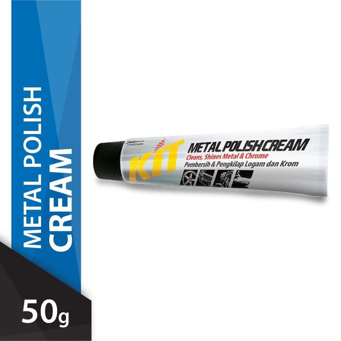 KIT METAL POLISH GRATIS LAP MICROFIBER Cream 50gr Pembersih Dan Pengkilap Logam Dan Chrome Original