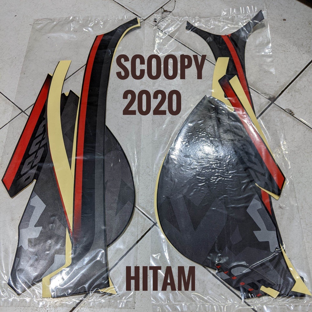 Striping Honda Scoopy Sporty 2020 - Stiker Lis Motor Standar
