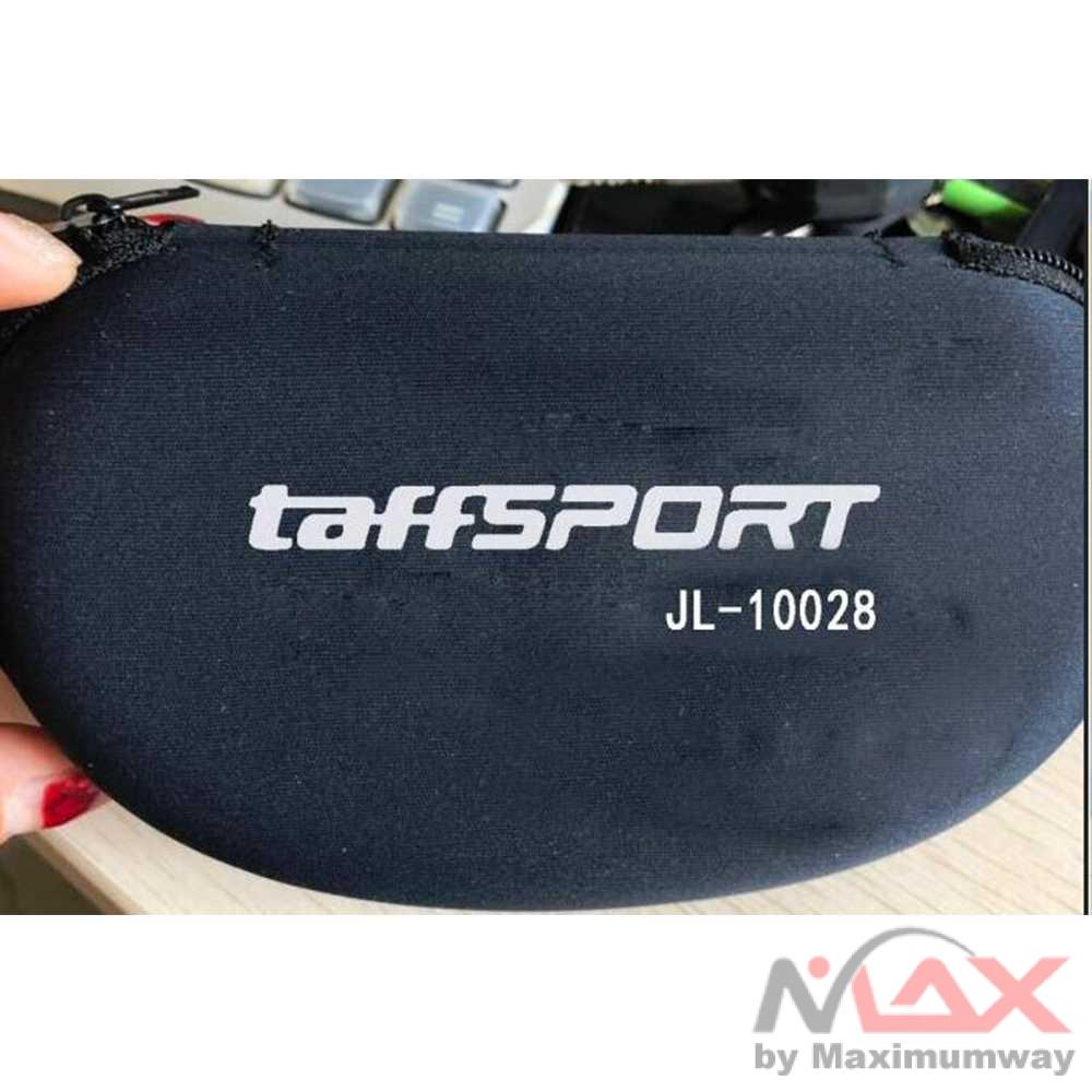 TaffSPORT Kotak Kacamata Sarung Kaca Mata Hardcase Anti Air Waterproof Pelindung Kacamata Model Sport pria wanita Men and Women Protective Glasses Case Sunglasses Hard Case Travel Protective Glasses Bag Black Portable Accessories Zipper Box