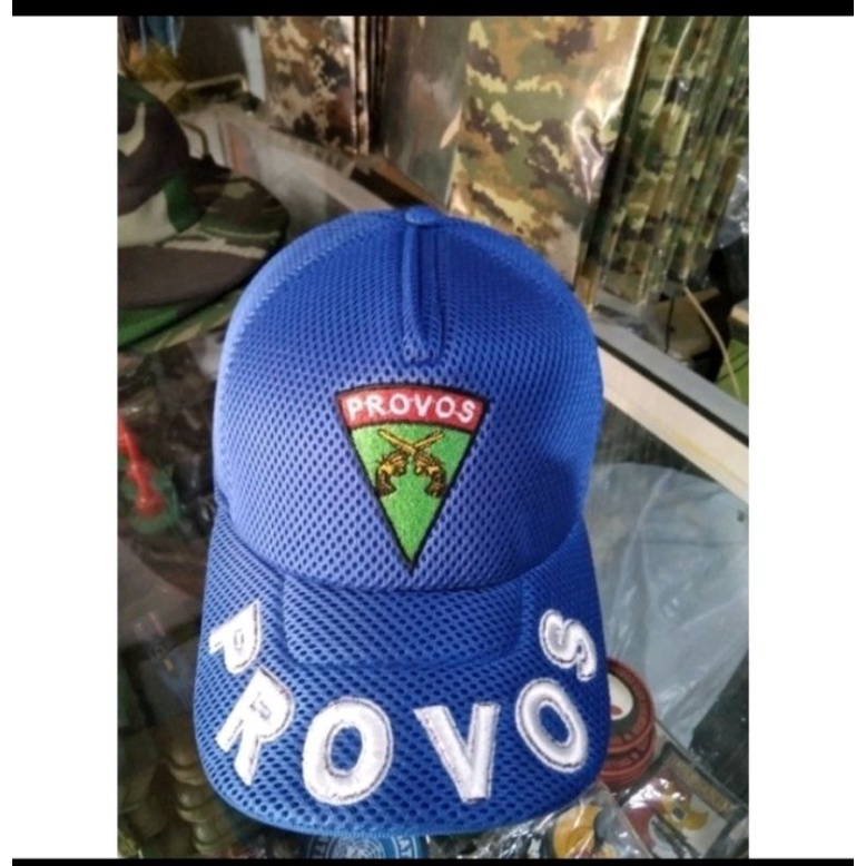 TOPI PROVOS JALA  TIMBUL BORDIR LOGO PROVOS KUALITAS TERJAMIN