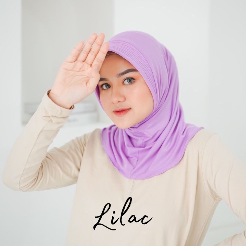 Hijab Bergo Sport Sporty Jersey/Bergo Sport/Hijab Instan/Kerudung Sport Jersey