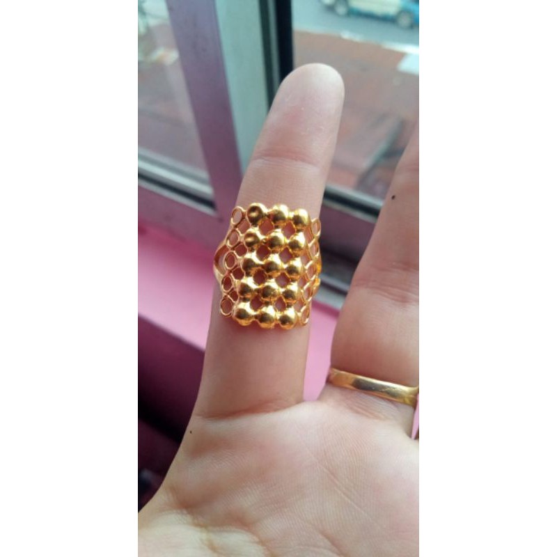 Cincin replika  emas,cantik,mewah,cocok sehari hari,pesta pernikahan,kado