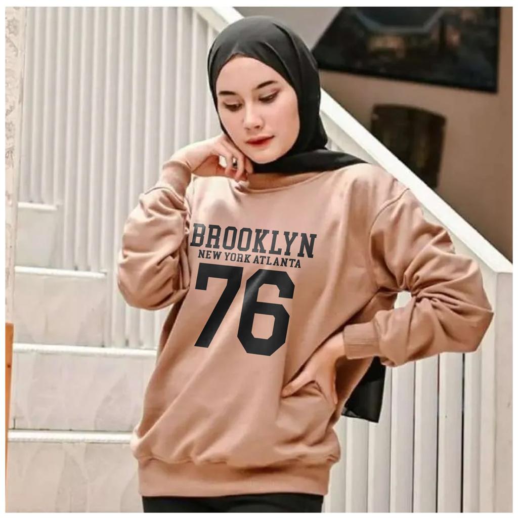 Kaos Lengan Panjang 76  / Kaos Sweatshirt / Atasan Wanita / Atasan Wanita Lengan Panjang