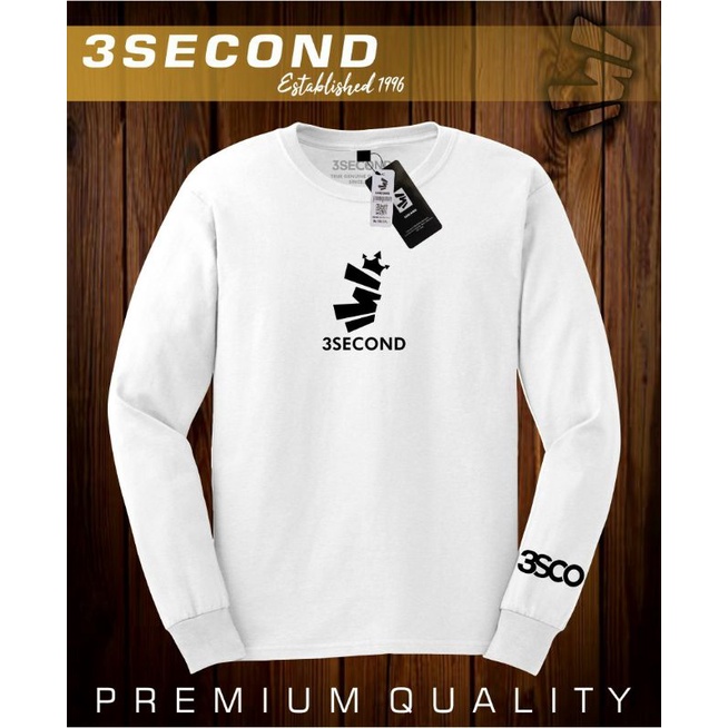 Kaos Pria Lengan Panjang / Kaos 3second / Kaos Ariel