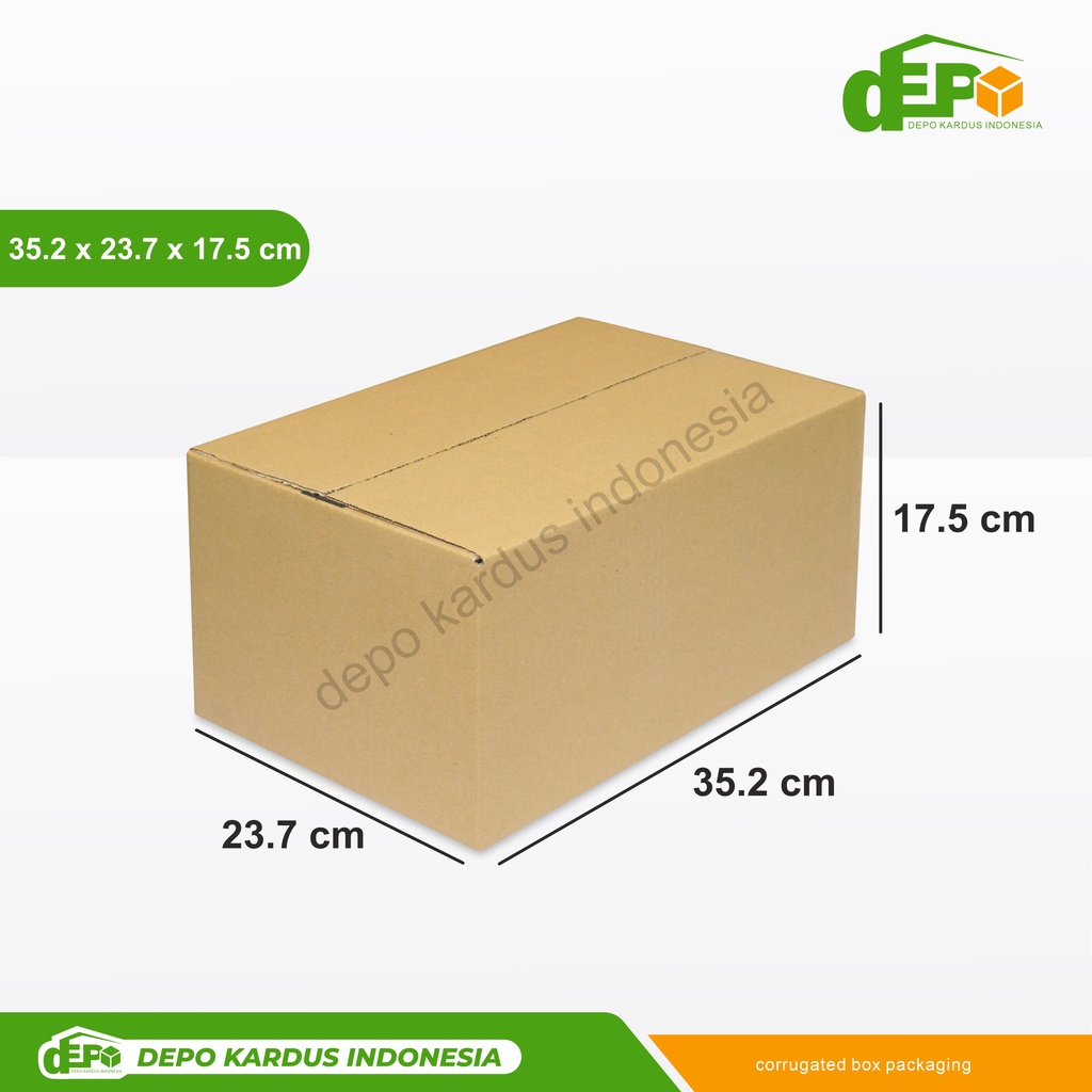 

Depo Box 35.2xx23.7x17.5 cm (amdk 24X330 ml) Kardus/Karton/Polos/hampers/box normal