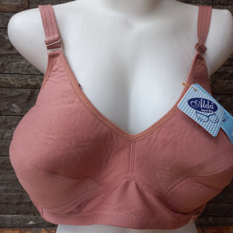 BH SPORT JUMBO 48 - 50//BRA CUP JUMBO TALI LEBAR BAHAN KATUN//BH TANPA BUSA TANPA KAWAT