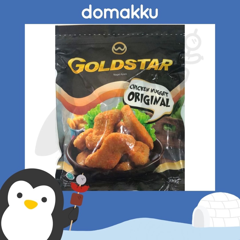 

Goldstar Chicken Nugget Original (Naget Ayam Ori) 500gr, Halal