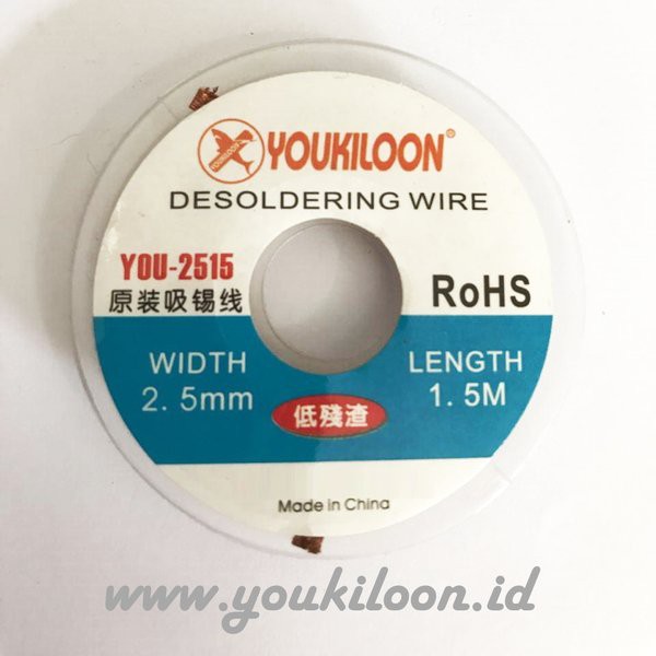 GOOT WICK MERK YOUKILOON SOLDER WICK ORIGINAL JAPAN DESOLDERING WIRE
